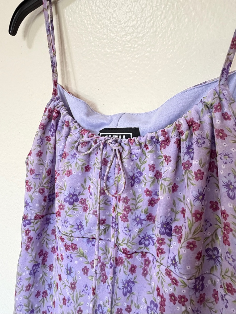 Reformation vintage purple Lavender grunch 90s y2k Floral Midi Dress - Picture 4 of 7